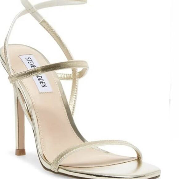 Steve Madden Shoes - Steve Madden Women's Nectur Stretch Dress Sandals Gold Size 6.5